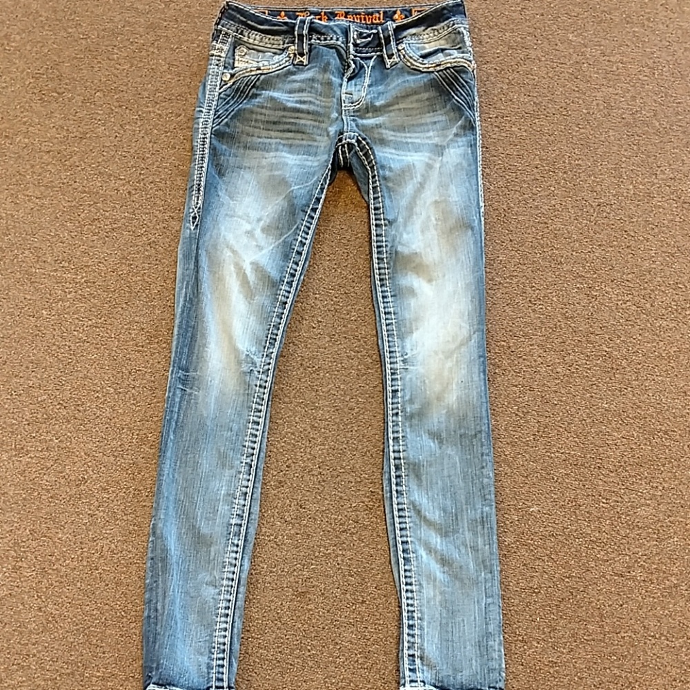 Rock Revival 'Yadra' ankle skinny jeans sz 24